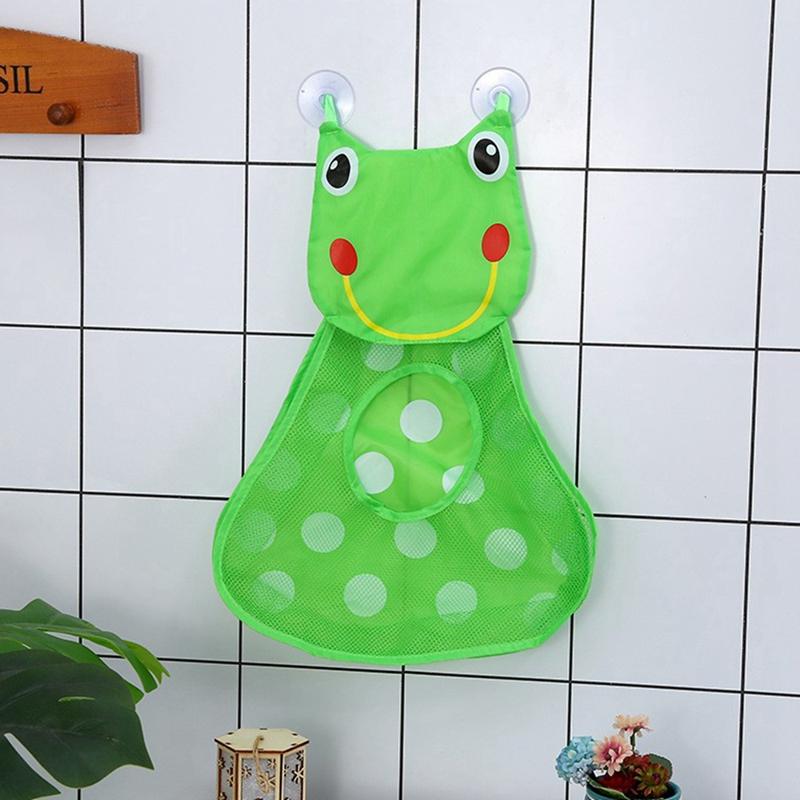 Dětská prodyšná síťovaná taška Roztomilé kreslené vaky do vany Úložný prostor Dětská hračka Závěsné drobnosti Úložný prostor Síťové pouzdro Látka do sprchy Hračky do vody