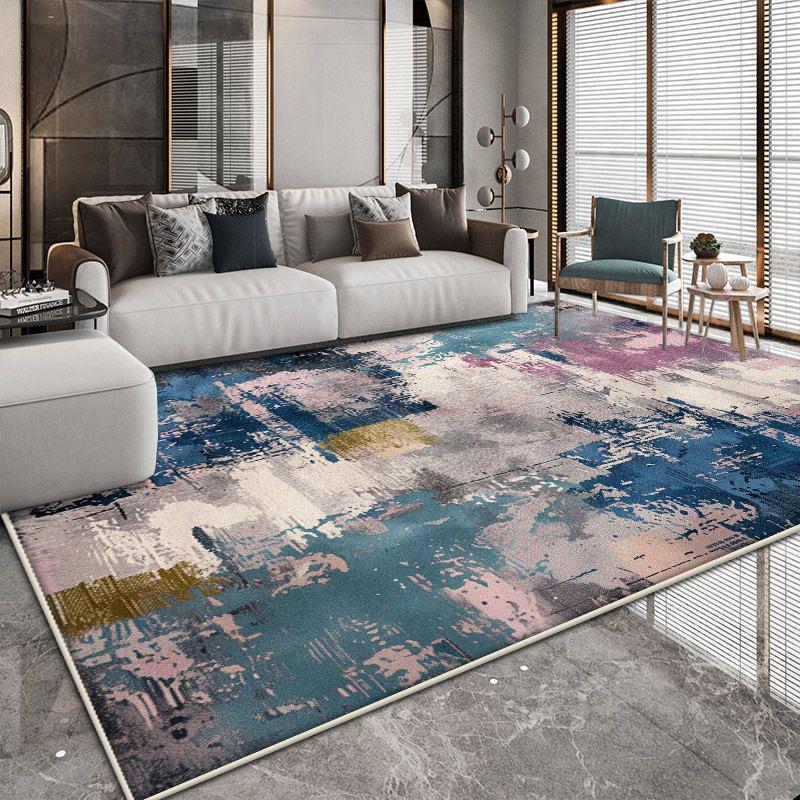 Easy Clean Abstract Carpets Living Room Decoration Large Area Non-slip Rugs Nordic Style Bedroom Decor Floor Mat 