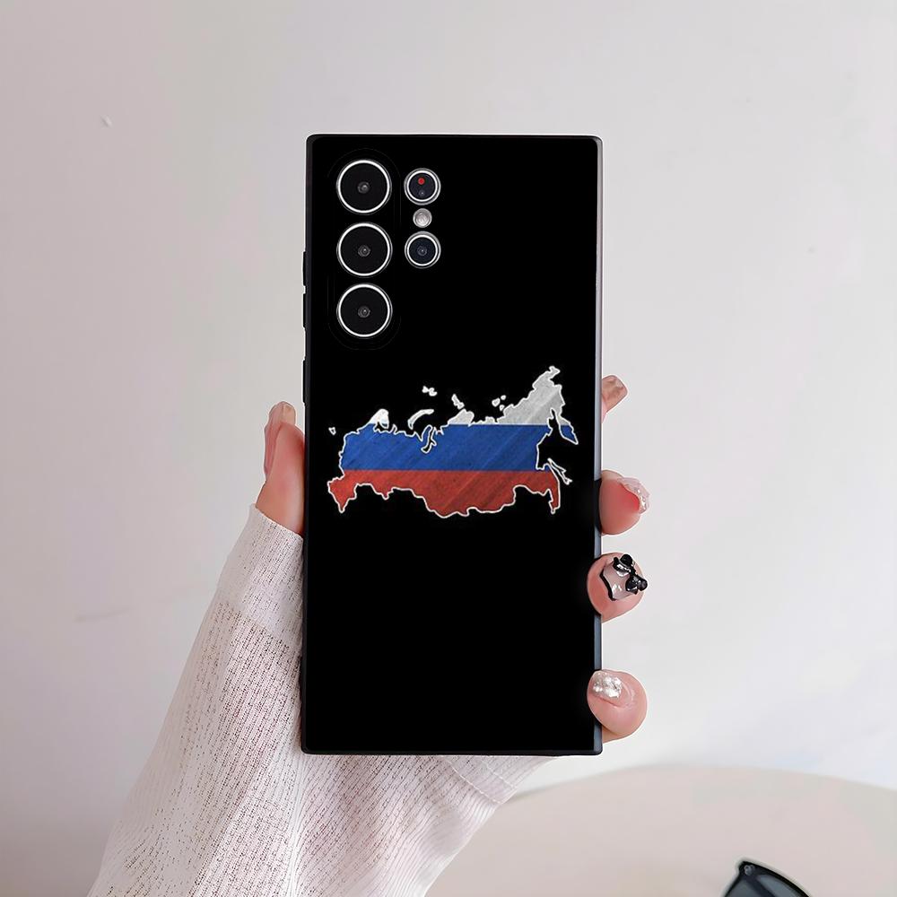 Flag of Russia Phone Case For Samsung S Series S21 S22 S23 S24 S25 FE Plus Ultra TPU Soft To Skin-friendly Case