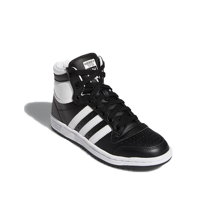 Adidas Top Ten J Black White Kids Sneakers Core-Black Cloud-White Chalk-White FW4998