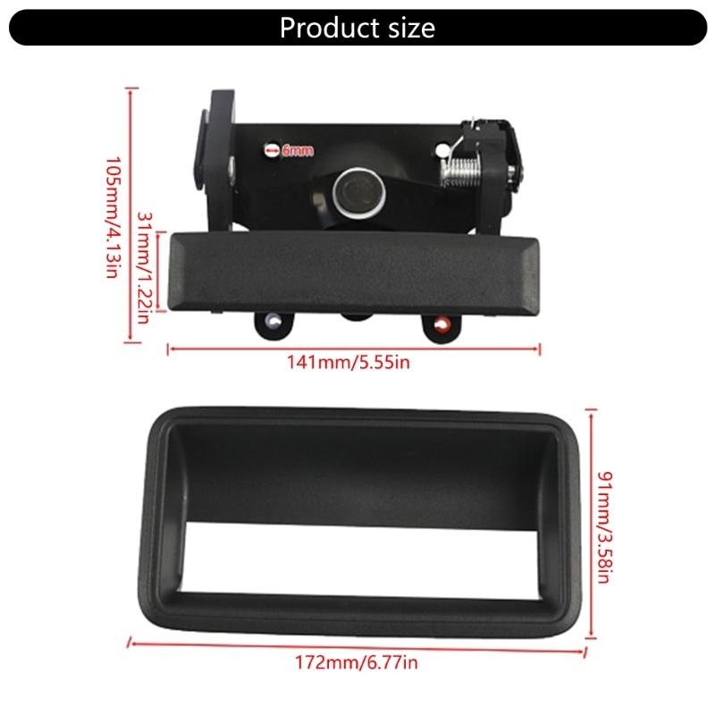 Tailgate Latches Door Handle Set Weather Resistant Tailgate Latches Assembly 15991785/15991786 Replacement for C1500 C2500
