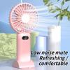 Upgrade New Rechargeable USB Handheld Fan - Mini with Strong Airflow & Phone Holder for Home, Office & Dorm Use