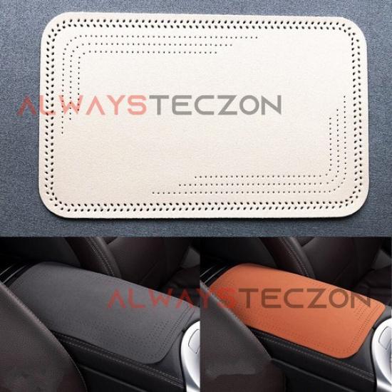 Car Center Console Cover Pad Suede Leather Armrest Storage Box Mat Accessories