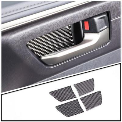 Carbon Fiber Interior Door Handle Bowl Cover Trim Fits For Toyota Tundra