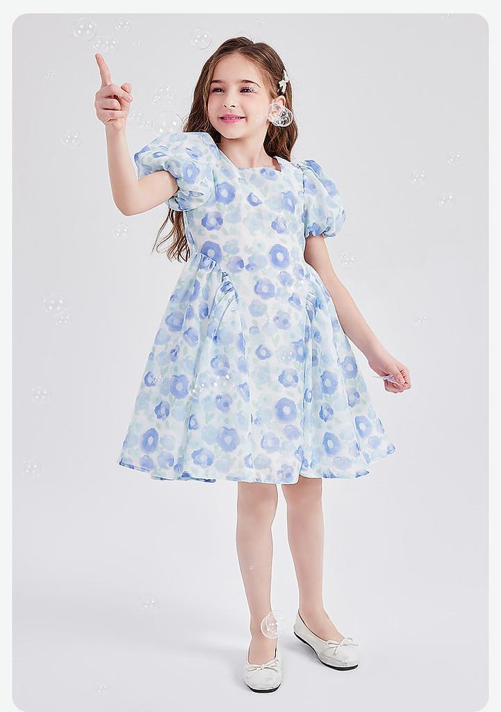 Girls' Chiffon Tulip Big Bow Summer Dresses