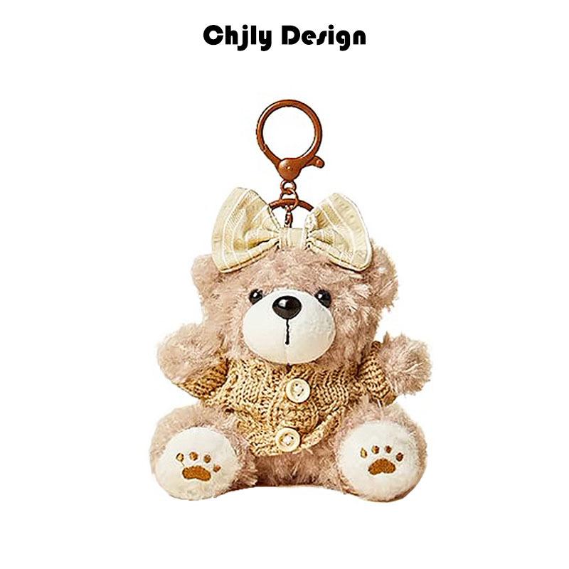 Baked Bear Bag Pendant Premium Plush Toy Doll Schoolbag Pendant Cute Keychain
