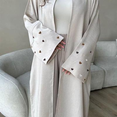 2024 TikTok Mode Eleganter bestickter Cardigan Morgenmantel - Dubai Türkei Kollektion