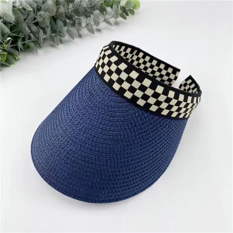 Women's Summer Straw Sun Hat - Duckbill Cap for Travel and Beach