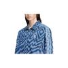 Adidas Originals X Farm Rio Collaboration SS24 Comfortable Fashionable Versatile Zip Design Long Sleeve Denim Jacket Women Jackets Blue IW0793