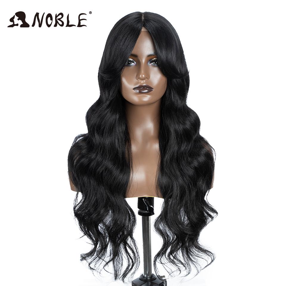 

Noble Water Wave Synthetic Lace Front Wig 28 Inch Brown Wig Lace Frontal Wig Ombre Blonde Cosplay Wigs For Women Lace Front Wig (as the picture,150%&28inches&Lace Part Wig)