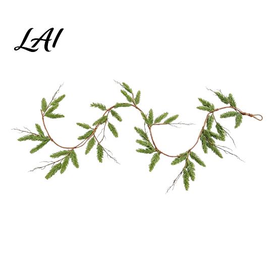 Indoor Outdoor Holiday Decor Christmas Artificial Touch Norfolk Real Pine Garland Faux Greenery Winter Table Centerpiece Cypress Garland for