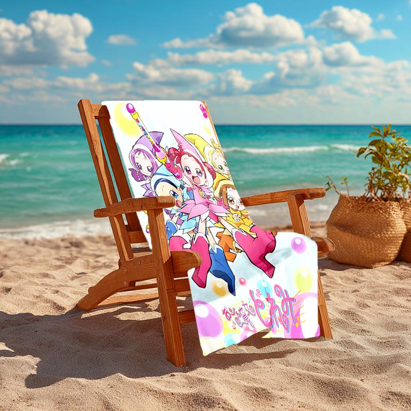 1pc DoReMi2 Beach Towel, Comfortable and Thick, and Swimming/Bath/Picnic/Camping Towel, Suitable for Seaside Beaches