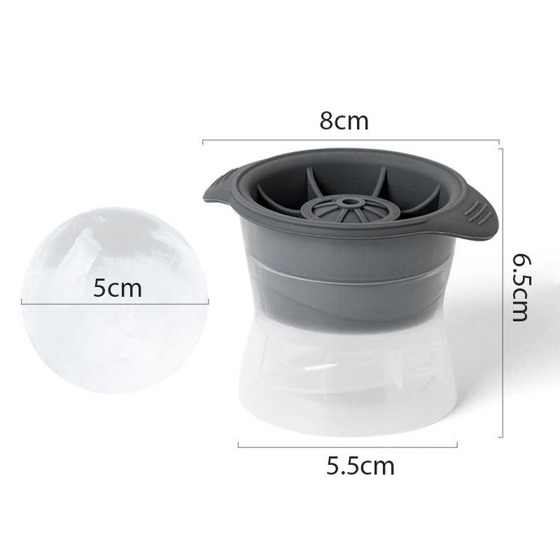 Silicone Sphere Ice Cube Mold Kitchen Melting Diy Ice Ball Round Making Mould