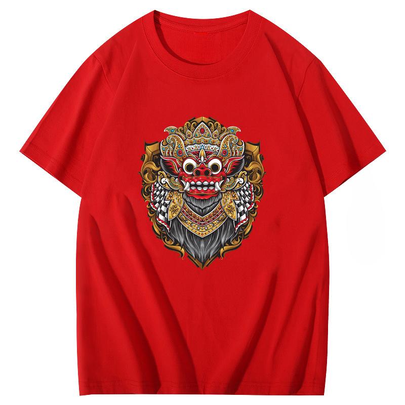 Cambodia Hanuman Dance Printed Women Unisex T-shirt Stylish and Comfortable Short Sleeved Tops Available In Cotton