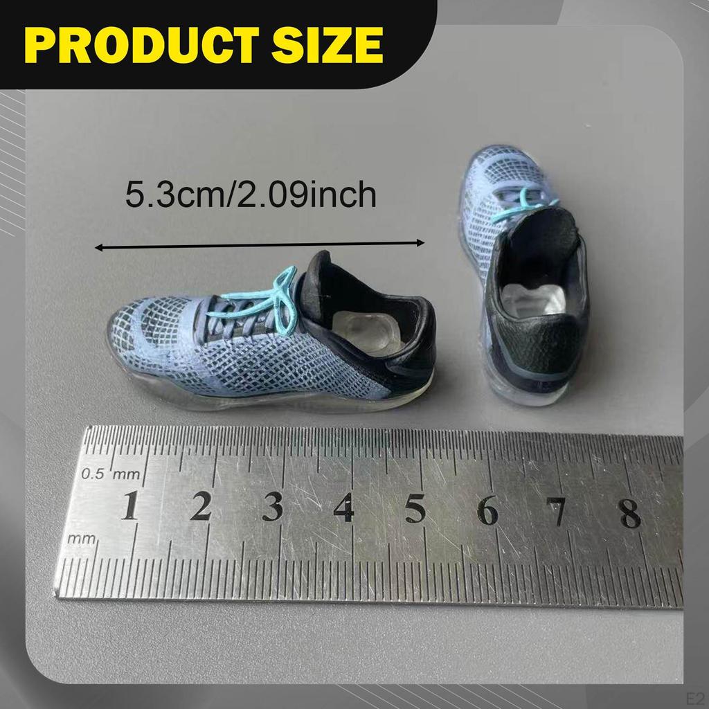 1/6 Scale Action Figure Shoes Sneakers,Miniature Dress up PVC Footwear Trendy 12" Collectible