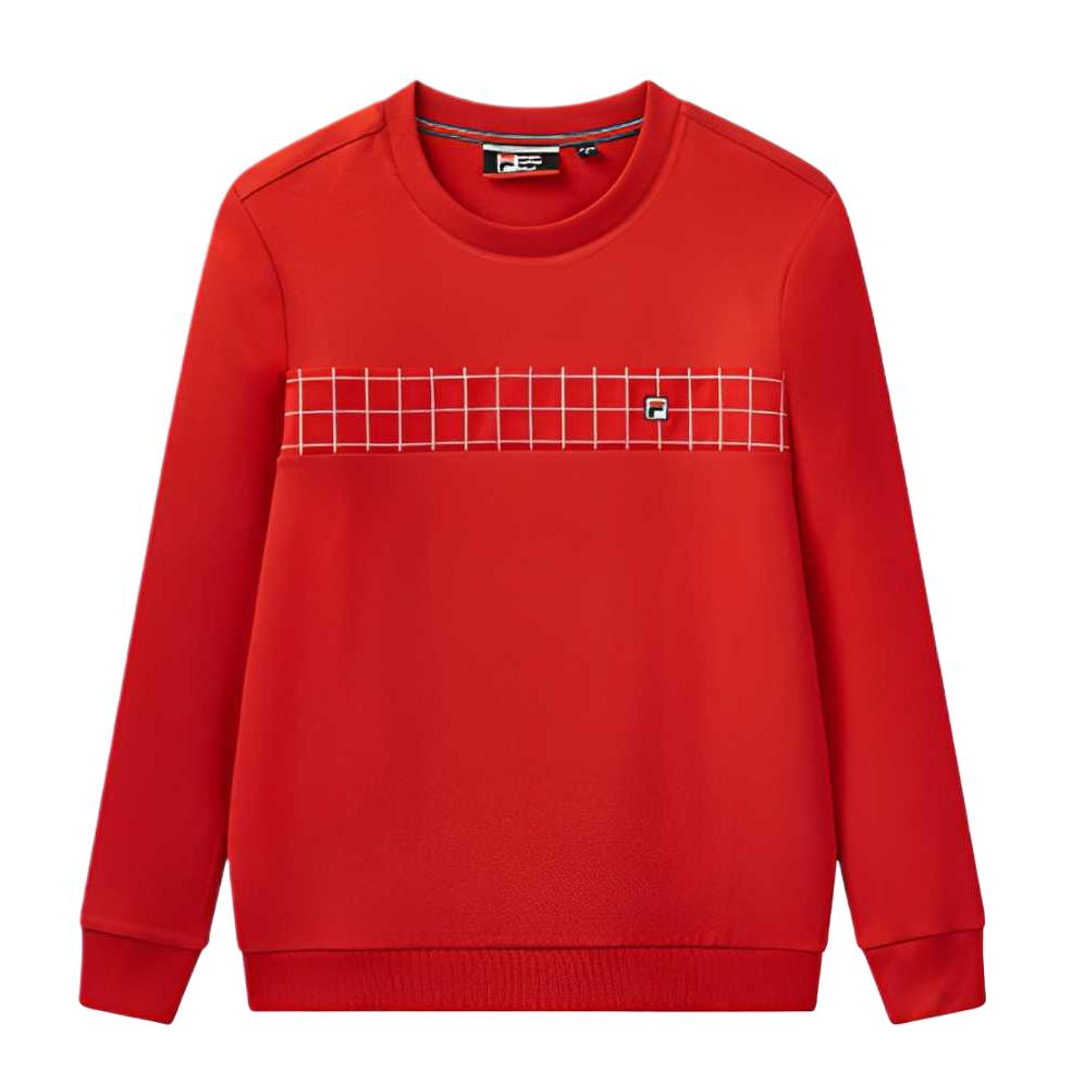 

Fila Современный Повседневный Мягкий Свитшот Мужской свитшот Legendary-Red F11M041204F-RD L