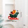 2025 New Christmas Deer Ornament Cute Cartoon Reindeer Hanging Pendant for Xmas Tree Decor Home Festival Party Decoration