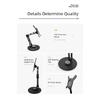 Foldable Aluminum Monitor Arm Stand For 19inch Screens Includes AntiSlip Pad And Smooth 360 Swivels