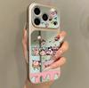 Applicable to iphone11pro sleeping small new 11 cartoon large window mobile phone case iPhone11 two-in-one mirror