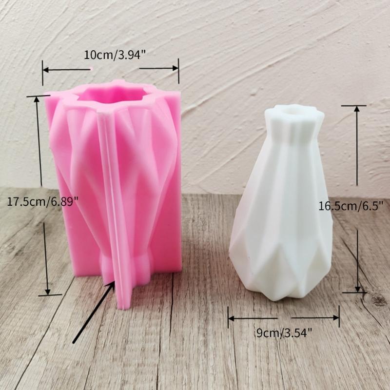 Geometric Rhombus Home Vase Silicone Molds Storage Box Mold for Making Succulent Plant Pot Flower Pot Plant Holder