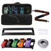 SFRBFJ Effect Pedal Board Bag Lightweight Waterproof Padded Guitar Case Shockproof Compatible with Aluminum Board MINI To Standard Effectors Storage