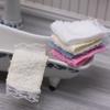 1PC Dollhouse Mini Bathroom Lace Towel Doll Bathroom Bath Towel Shooting Scene Props