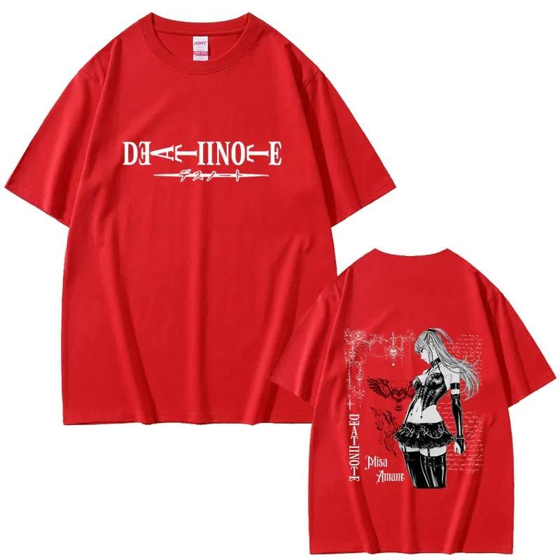 Anime Death Note Misa AUnisexe Merch TShirt Unisex Casual Retro Street Style High Quality Soft Cotton Women And Unisex TShirt
