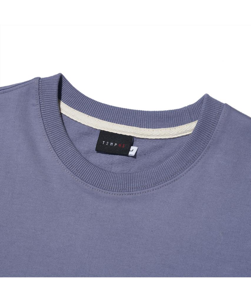 TEMPUS STUDIO Half Logo Long Sleeve [Blue]