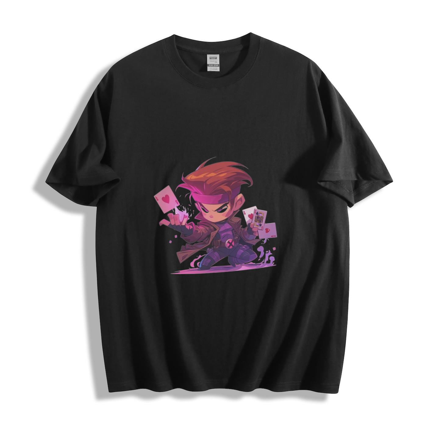Gender-Neutral Chibi Gambit Graphic T-Shirt 4XL