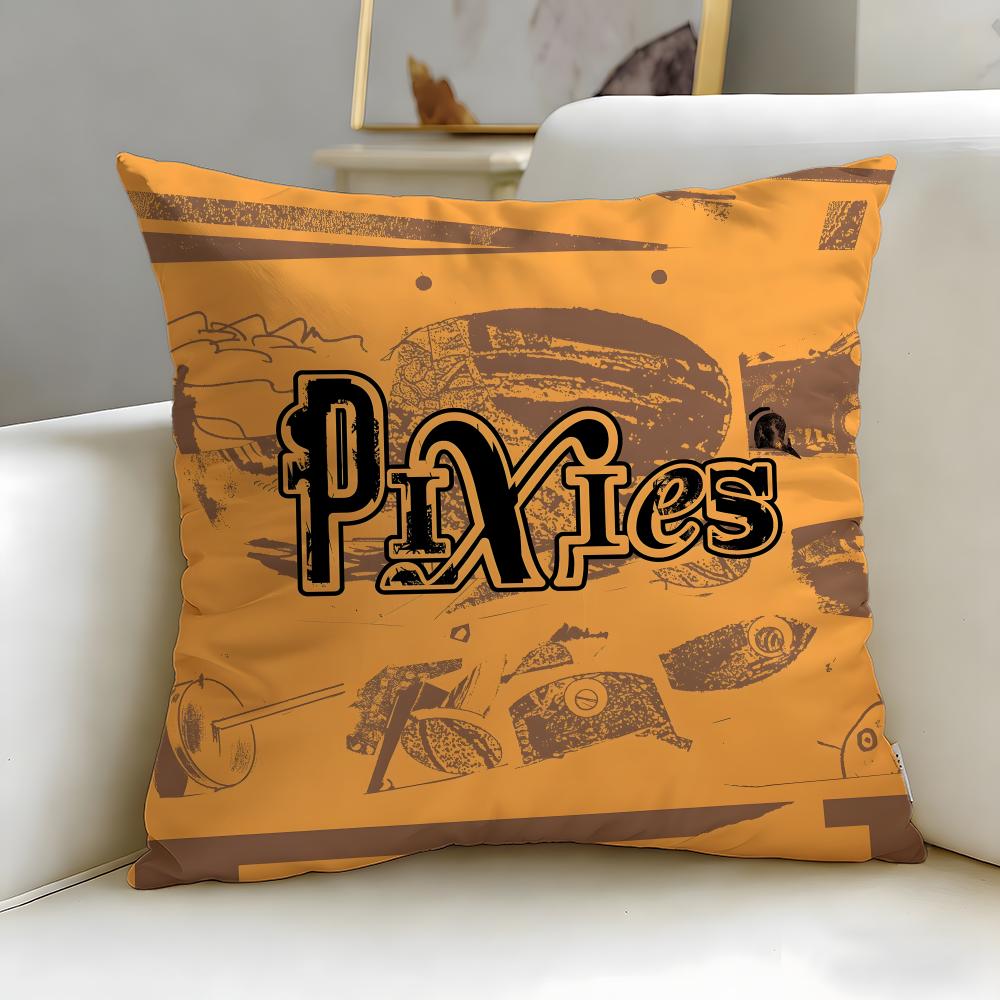 classic band Pixies Cushion Cover Soft & Easy-Wash Pillow Case – Versatile for Couch, Bed, Travel and Office