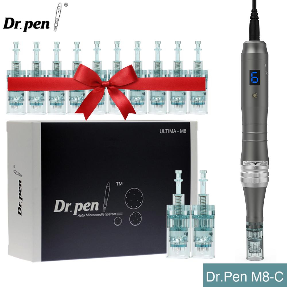 

Dr.pen Ultima Wired M8C Набор для ухода за кожей с микроиглами и 12 шт. картриджами Derma Rollers MTS Profesional Beauty Salon Device