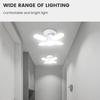 E27 Fan Shape Foldable 40LEDs Bulb AC220V/110V Deformation for Home Ceiling Lights Warehouse and Garage White Light 6500K Bulb