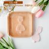 Babyparty-Ausstecher Rosa Prinzessin Mädchen Geburtstag Babybett Kuchen-Dekorationswerkzeuge Fondant Keks Dessert Prägeform Stempel