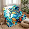 Oceanic Adventure Theme blanket Lightweight Warm Flannel Blanket Decorative Throw Blanket for Home Decoration