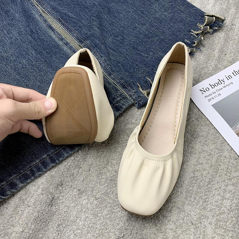 Women Flat Shoes Casual Shoes Fashion Square Toe Slip-on Lofers Ladies Non-slip Breathable Women Moccasins Zapatos Mujer 2024