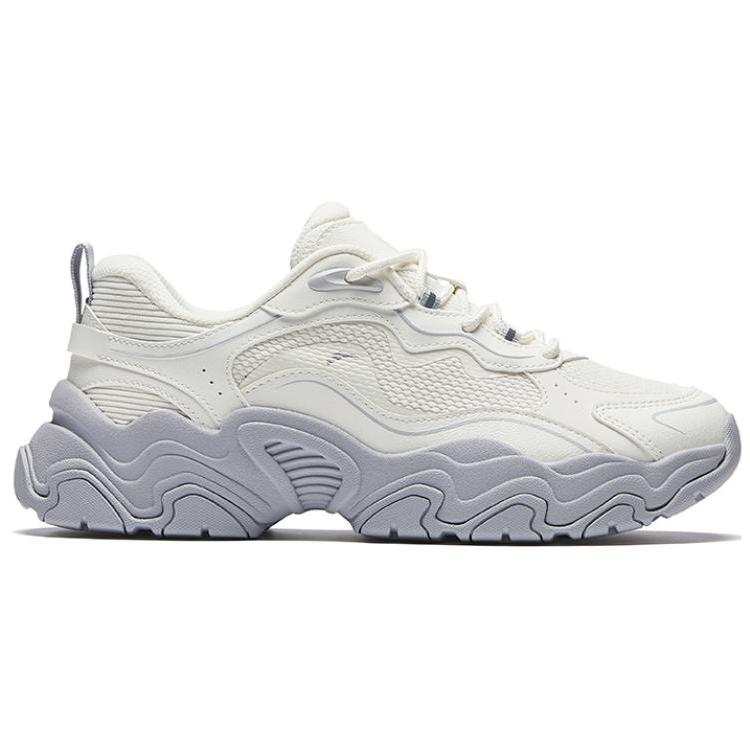 Anta Meteor 3 Fashion Comfortable Trendy Slip Resistant Durable Low Top Lifestyle Casual Shoes Women Casual Shoes White Gray 122448856-2