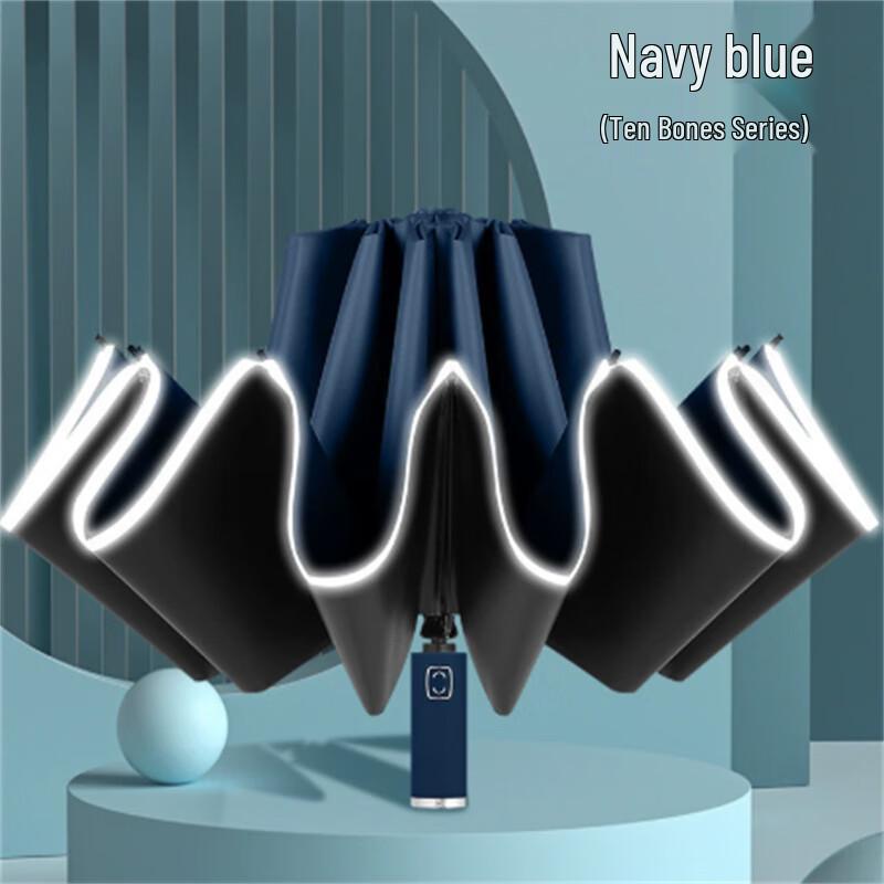 Ximengyuan Semi-Automatic Reverse Foldable Sun & Rain Umbrella