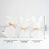 Easter Ornaments Wooden Easter Bunny Wooden Tabletop Decoration Tray Easter Bunny Diy Crafts Graffiti Easter Decor For Home
