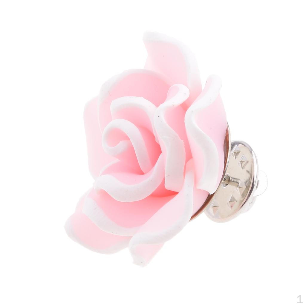 

Collar Pin Badge Corsage Polymer Clay рожевий