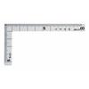 Shinwa Sokutei Small Curved Ruler, Sansunboshi Stainless Steel, 10 X 5 Cm, Same Grain On Both Sides, 12101