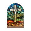 Acrylic Catholic Statue Desktop Decoration Religious Gift for Home Church Display Feature High Transparency Durable Portable Construction