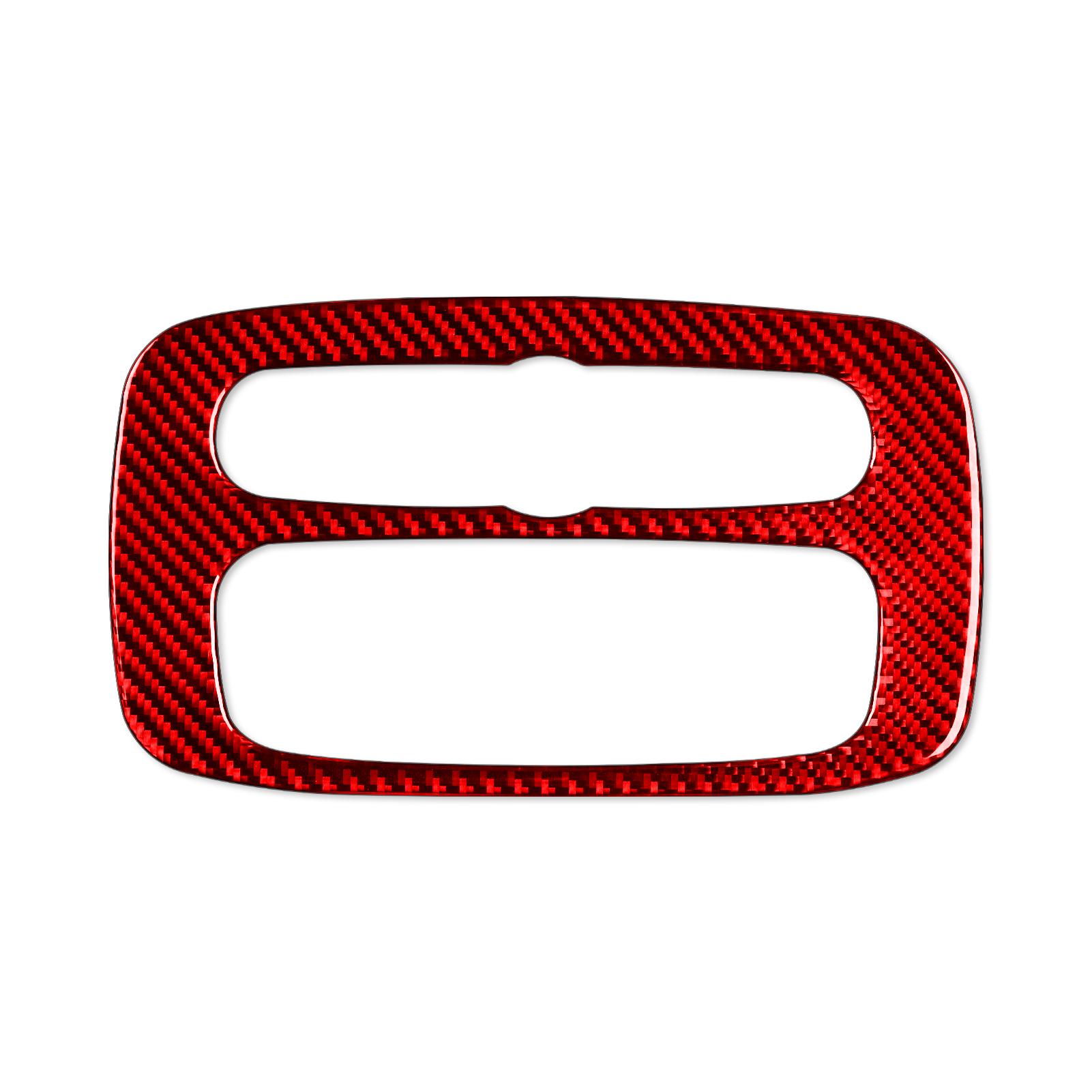 

Для Mercedes Benz Smart 453 Fortwo 2016-2021 Центральная навигационная панель из углеродного волокна, декоративная панель для салона автомобиля красный