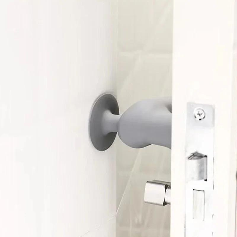 Husă Protectoare Silicon Mâner Ușă Anti-coliziune Siguranță Bebi Silențioasă Ventuză Buton Mâner Ușă