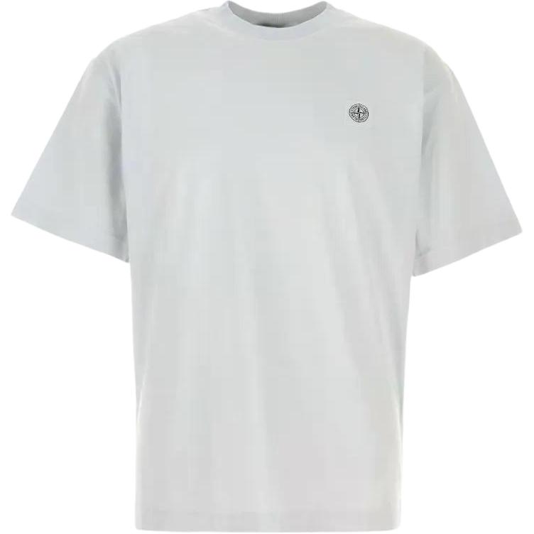Stone Island Logo Short Sleeve Crew Neck T-Shirt Unisex Tops White L1S152100030S0115 M