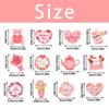 36pcs Love Bear Flower Happy Mother's Day Cake Toppers  Dessert Decor Supplies