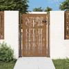 Garden Gate 105x130 Cm Corten Steel Bamboo Design