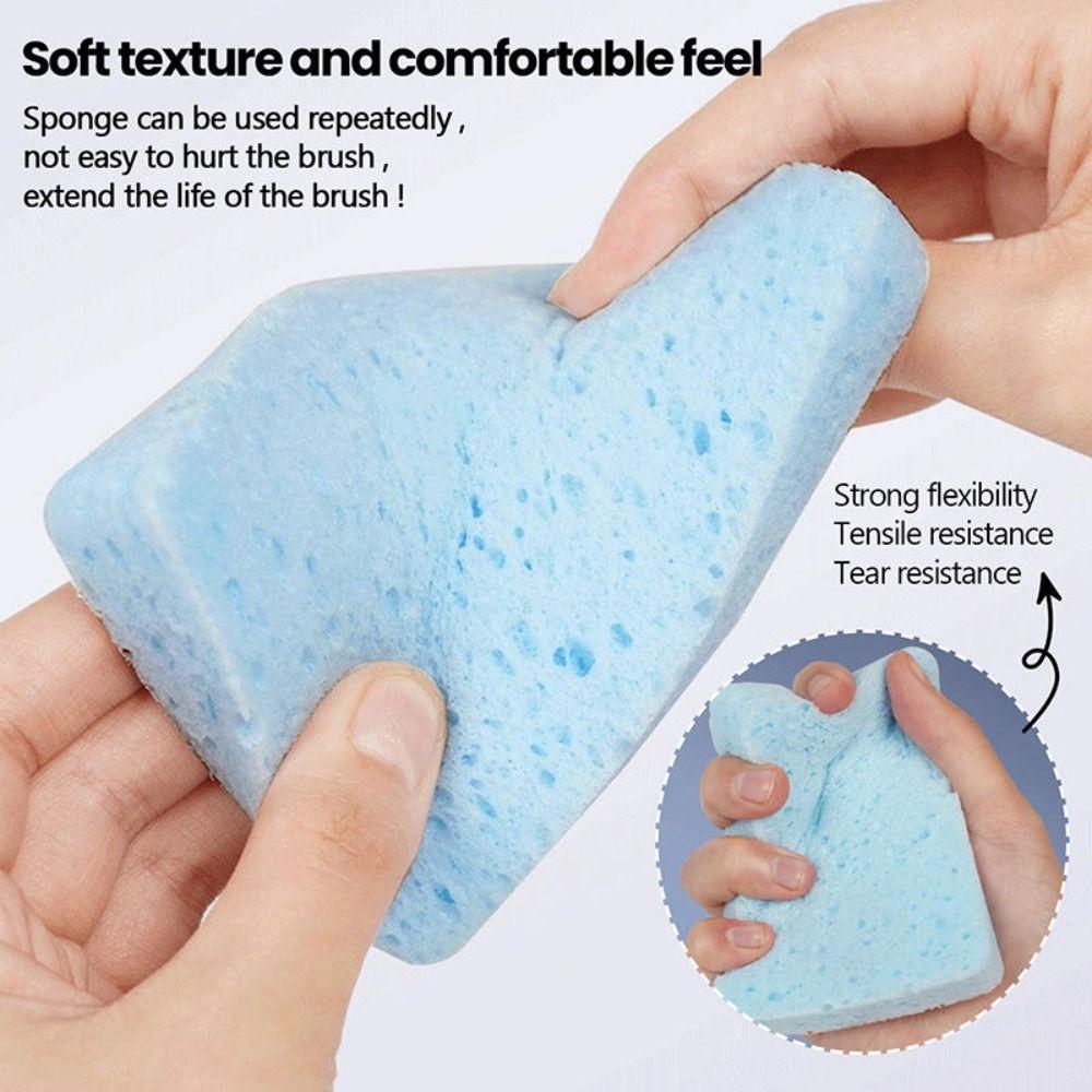 Reusable Brush Cleaning Sponge Super Absorbent Art Sponge Tool New Brush Cleaning Box Students