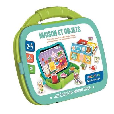 CLEMENTONI - Magnetic Suitcase - Words and Objects - Learning - From 2 Years Old