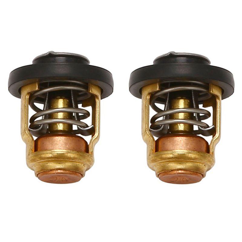 2 Pcs 6E5-12411-00 6E5-12411-02 6E5-12411-10 Boat Engine Thermostat For For Outboard Motor Engine Part Yellow  Black