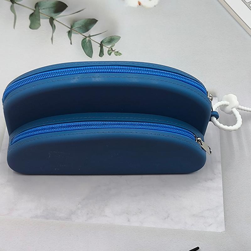 New Double-layer Storage Bag, Multi-functional Double-layer Cosmetic Bag, Travel Glasses Bag, Stationery Case, Perfume Bag.